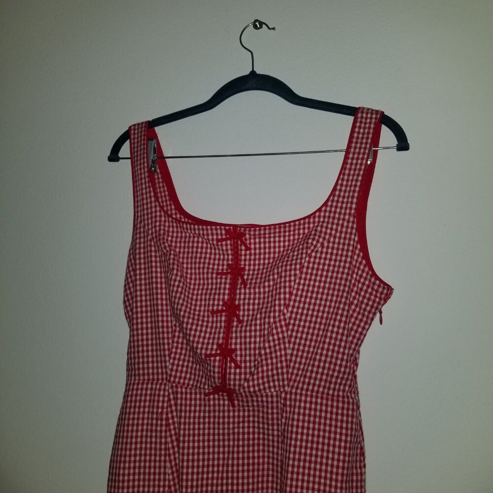 Rachel Zoe Plaid Mid Dress 6 - Picture 3 of 7